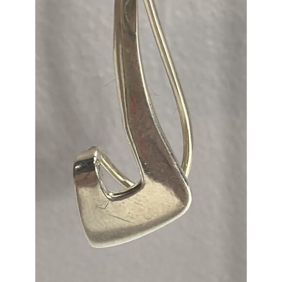 VTG Signed HOB Mexico Sterling 925 Long Abstract Dangle Southwestern Earrings - Picture 2 of 11